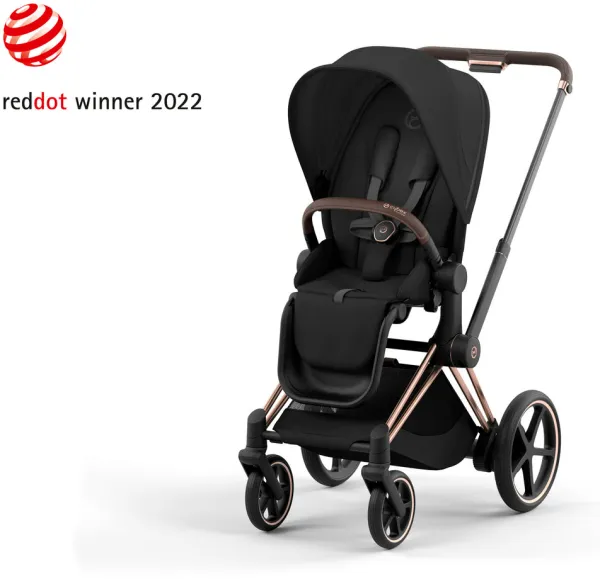 ePriam barnevogn 2023 - sepia black/rosegold